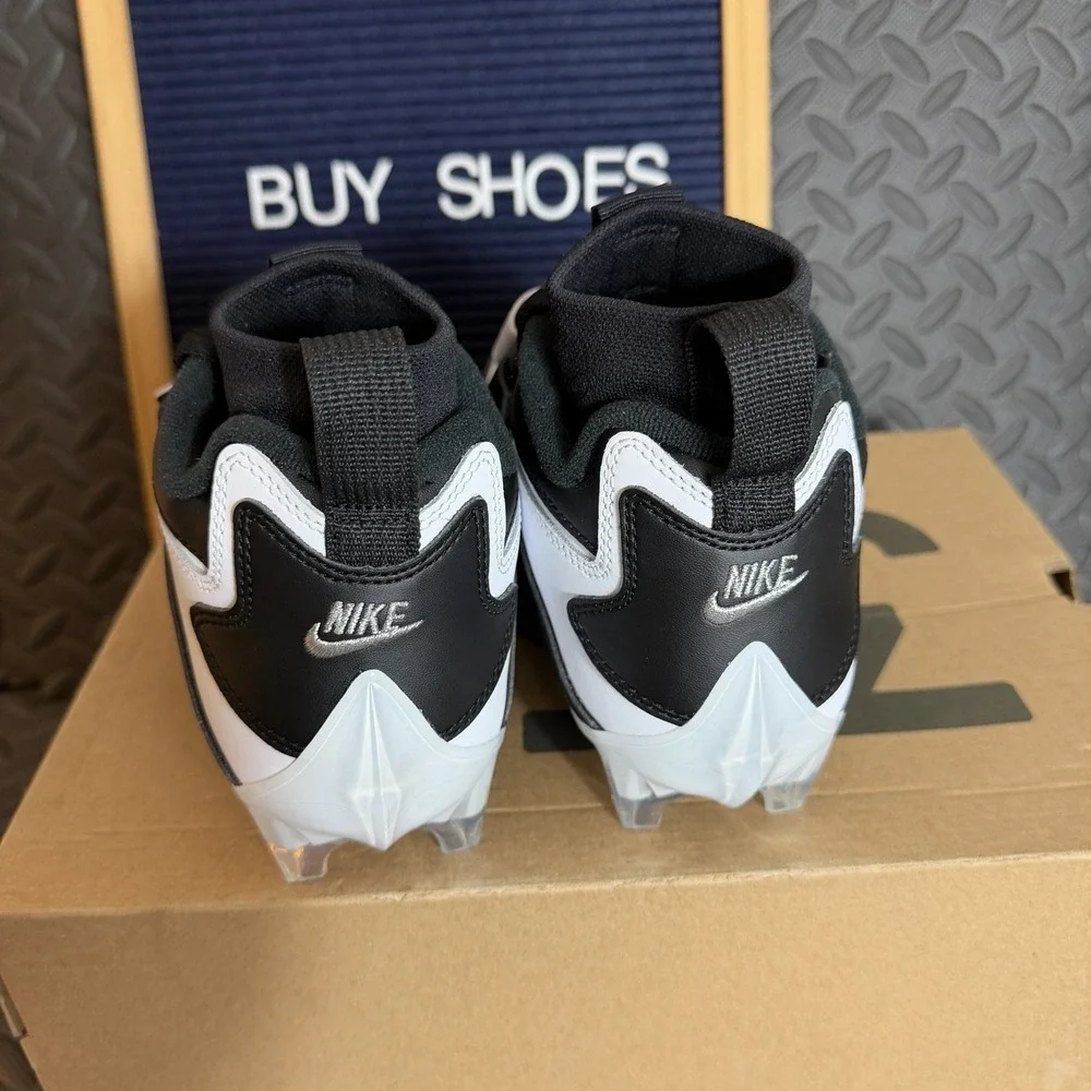 Nike Vapor Edge DT '93 TD Football Cleats Men Size 9 Black / White WHF5298-101 - Picture 5 of 8